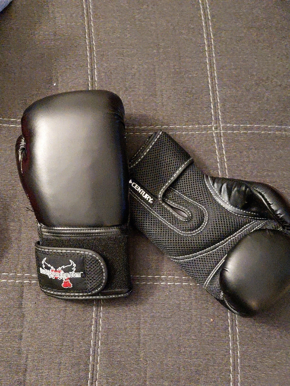 Black Men's Training Boxing Gloves